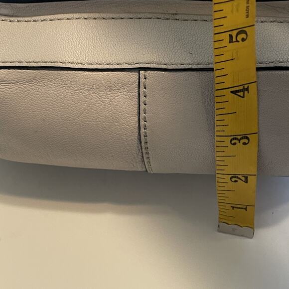 Kate Spade Pratt Street Rianne Bag Womens Gray & Ivory Leather Tasseled Purse - Picture 12 of 12